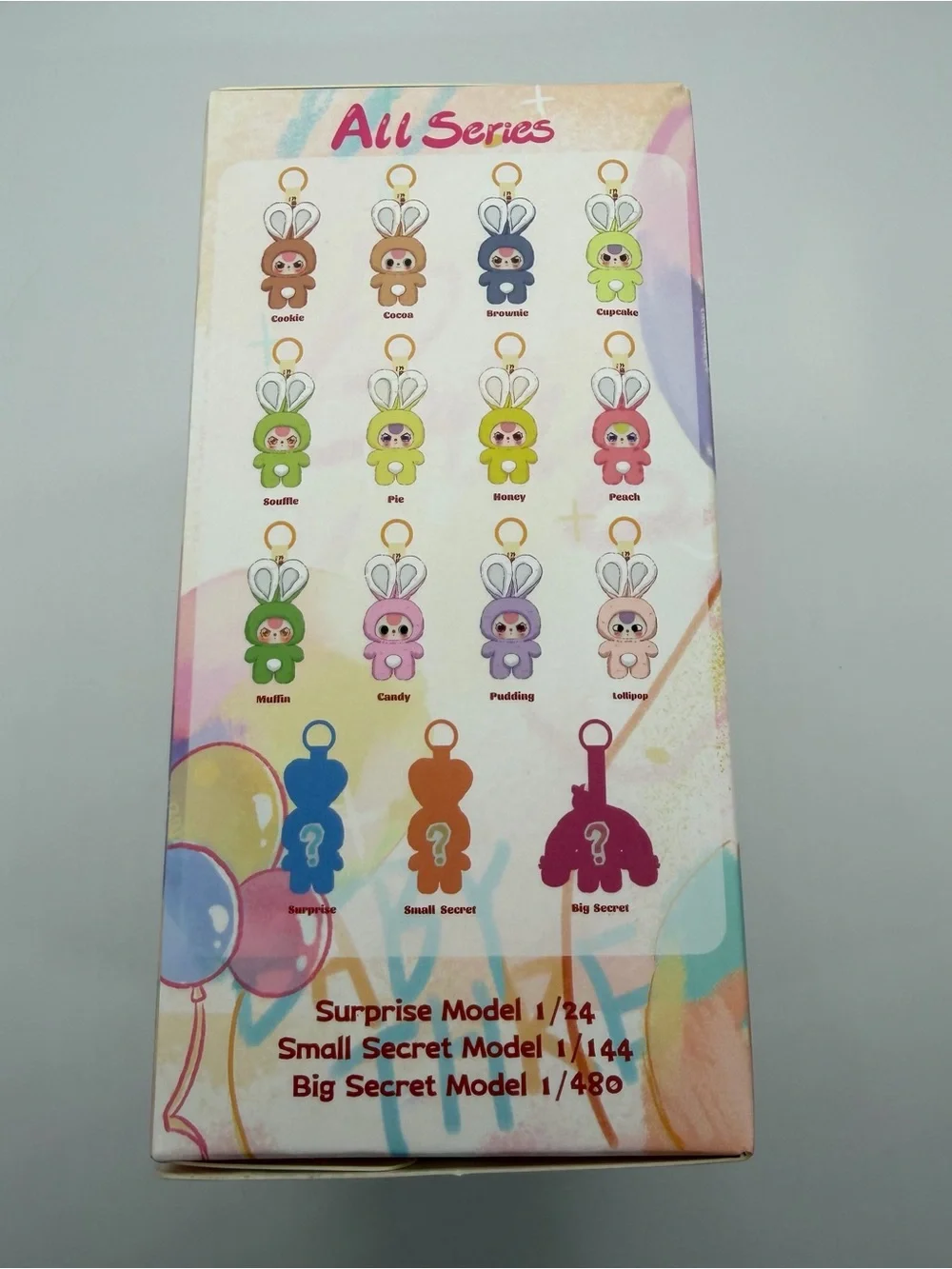 Baby Three Petit Macaron Cute Bunny Confirmed Yellow Pie Plush Keychain